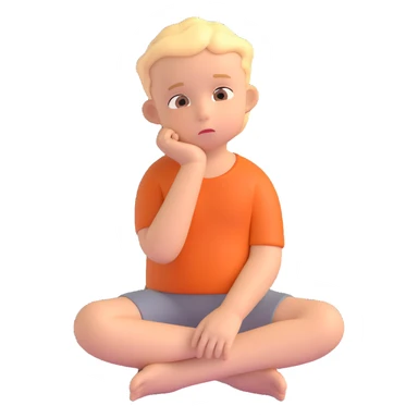 happy single thinking children sticker