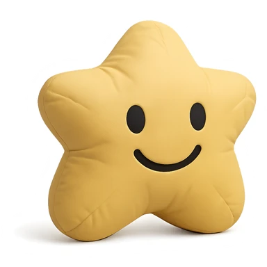 simple cute cushion shaped emoji sticker