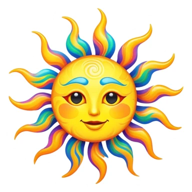 Trippy Sun  sticker
