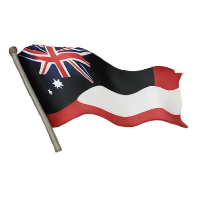 Australian indigenous flag sticker