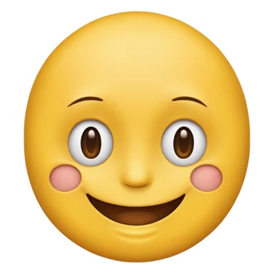 Half yellow half brown. No background. Make it look like an emoji. In smiley format. No hair sticker