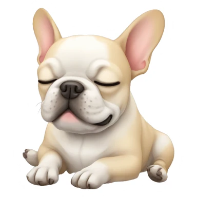 French bulldog sleeping  sticker