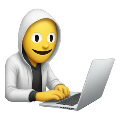 anonymous with laptop sticker