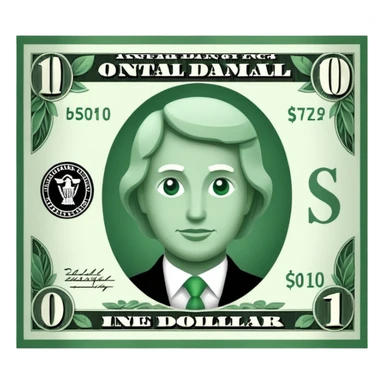 Menga dollar kerak sticker