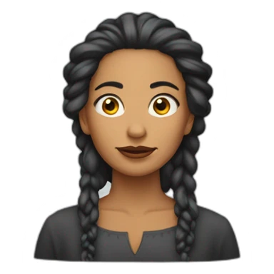 Bruja pelirroja pelo corto rizado sticker