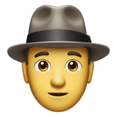 Oppenheimer with porkpie hat sticker