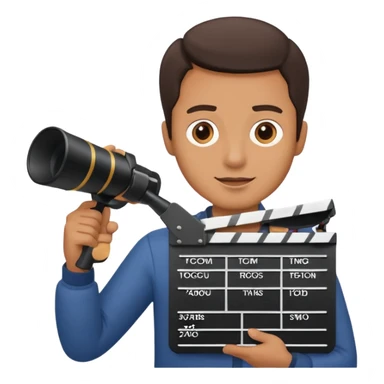 male Filmmaking sticker