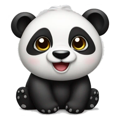 cute party panda  sticker