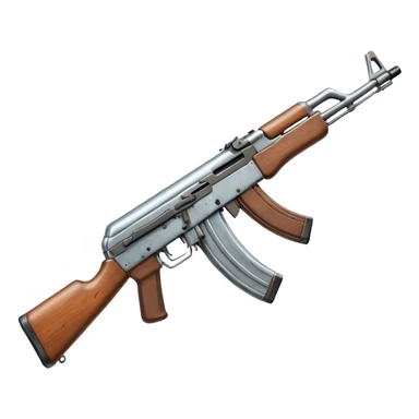 AK-47 assault rifle, simple and clear sticker