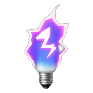 flesh light lightning sticker