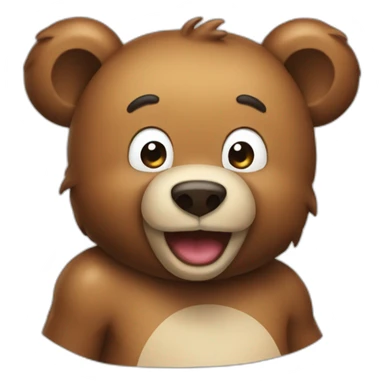 farting bear sticker