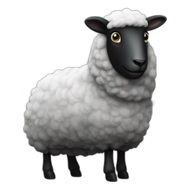 Black sheep in the city sticker
