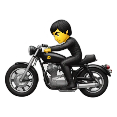 Bruce Lee a moto sticker