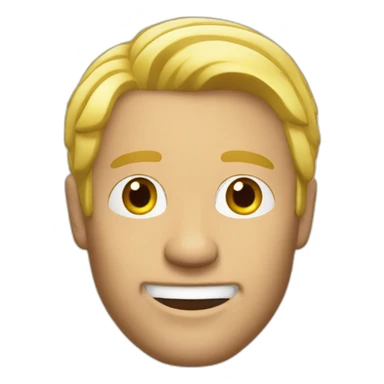 blond man with ricard bob sticker