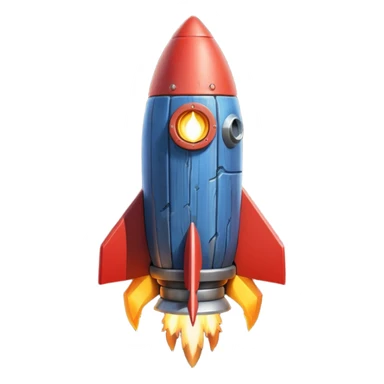 A Rocket Made Of Wood And Scrap Metal In A Clash Of Clans Aesthetic sticker