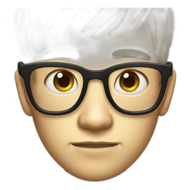 nerd with pimples sticker