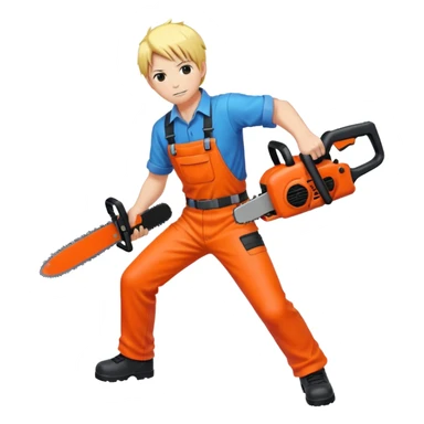Chainsaw man anime sticker
