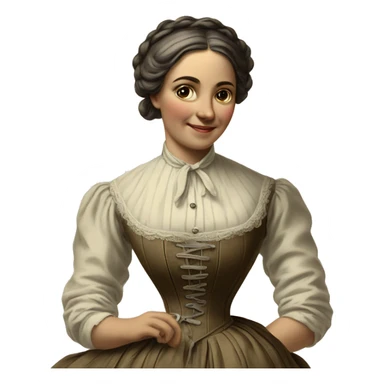 seamstress of the late 19th century sticker