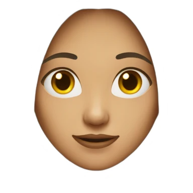 Women with cunning face sticker