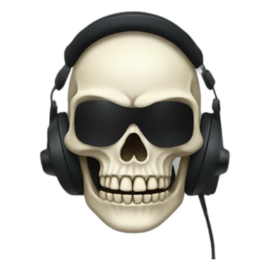 Military Skeleton mask with a long black mask underneath it and headset with a microphone sticker