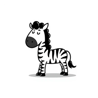 Zebra sticker