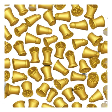 bin full of gold bells sticker
