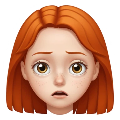 Chica asustada sticker