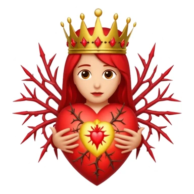 Catholic Sacred heart without jesus sticker