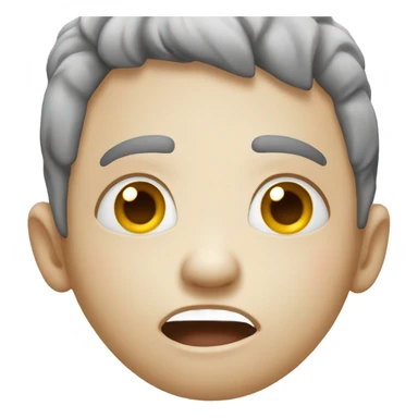 Manic person talking and crying sticker