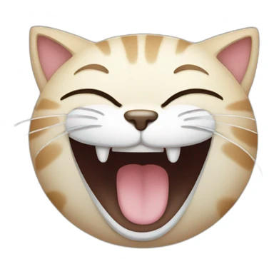 Cat crying laughing  sticker