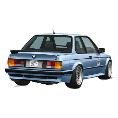 bmw E30 drifting sticker