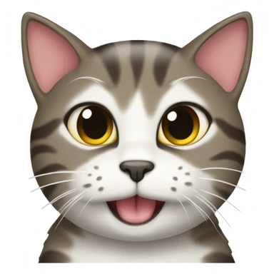 Cat being cheeky sticker