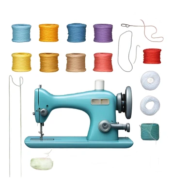 Stiching process emojies sticker