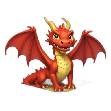 dragon from gift box sticker