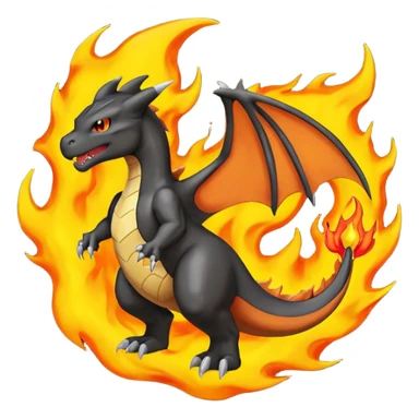 Charizard black sticker