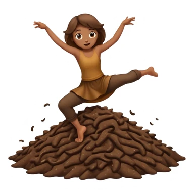 poo and dance combine sticker