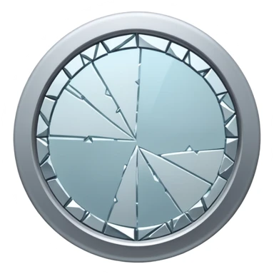 broken  mirror sticker