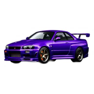 gtr r34 midnight purple sticker