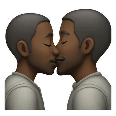 two people kissing sticker