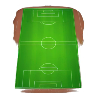 Football pitch sticker