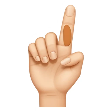 index finger sticker