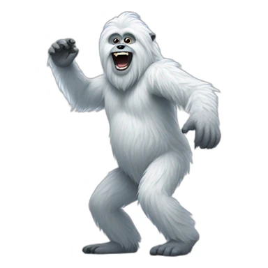 yeti dancing sticker