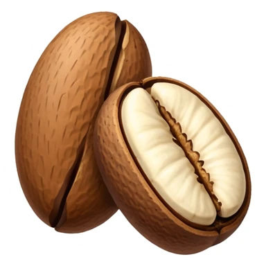two brazil nuts seeds sticker