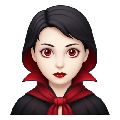 Vampire with red scarf  sticker