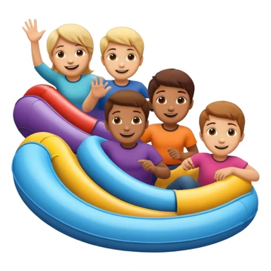 kids tube slide spiral sticker