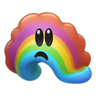 rainbow poop dance sticker