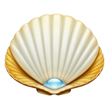 Coquille blanc sticker
