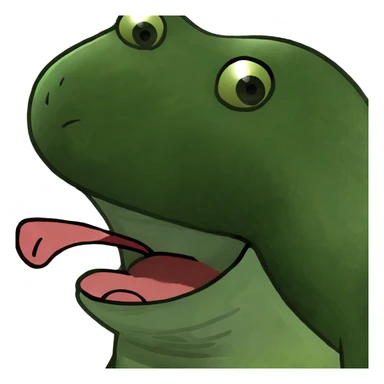 Angry face with tongue out  sticker