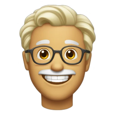 Chico moreno sonriendo pelo moreno sticker