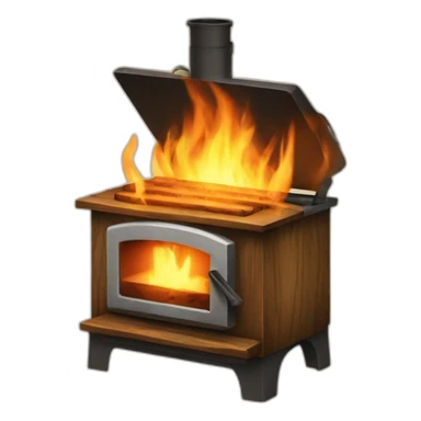 wood burning device sticker